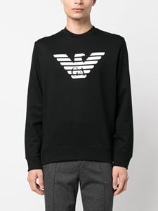 Emporio Armani Sweater met logoprint - Zwart