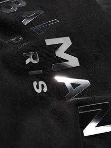 balmainkids Balmain Kids Hoodiejurk met logoprint - Zwart