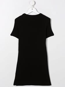 balmainkids Balmain Kids T-shirtjurk met logotape - Zwart