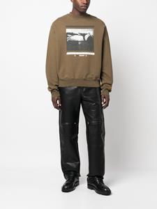 heronpreston Heron Preston Sweater met logopatch - Groen