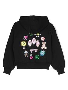 Barrow kids Hoodie met logoprint - Zwart