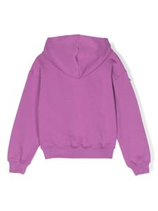 msgmkids MSGM Kids Hoodie verfraaid met kristallen - Paars