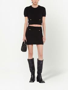 miumiu Miu Miu High waist mini-rok - Zwart