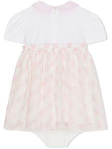 dolce&gabbanakids Dolce & Gabbana Kids Tulen jurk met DG-logo - Wit