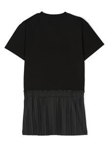 dknykids Dkny Kids T-shirtjurk met logopatch - Zwart