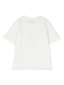 woolrichkids Woolrich Kids T-shirt met logoprint - Wit