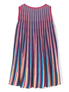 Missoni Kids Gestreepte jurk - Roze