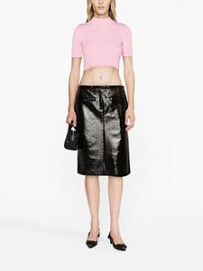 Courrèges Low waist midi-rok - Zwart