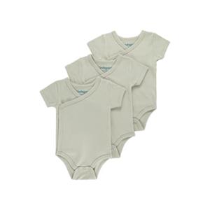 kindsgard Wrap-around Romper trunder 3-pack korte mouw taupe