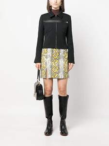 Dorothee Schumacher python-print leather miniskirt - Geel
