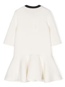 twinsetkids TWINSET Kids Jurk met bloemenpatch - Wit