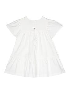 Knot Jurk met korte mouwen - Wit