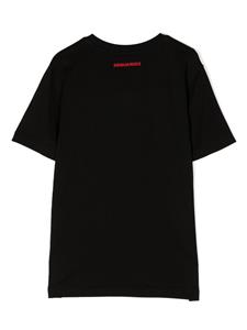 dsquared2kids DSQUARED2 KIDS T-shirt met logoprint - Zwart