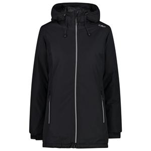  Women's Jacket Long Fix Hood Ripstop - Lange jas, zwart