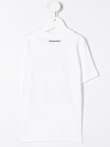 dsquared2kids DSQUARED2 KIDS T-shirt met hartprint - Wit