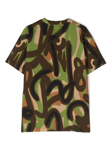 Dsquared2 Kids T-shirt met print - Groen