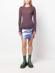 rickowens Rick Owens Mini-rok met zijsplit - Paars