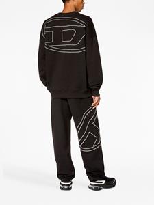 Diesel S-Rob-Megoval-D katoenen sweater - Zwart