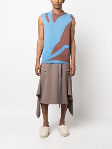 jilsander Jil Sander Hemd met abstracte print - Blauw