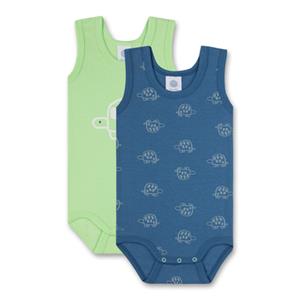 Sanetta Bodysuit Twin Pack S child padden blauw