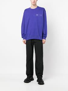 Moschino Sweater met logopatch - Blauw