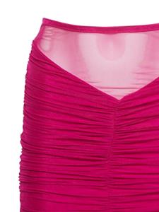 fleurdumal Fleur Du Mal Midi-rok met ruches - Rood