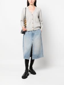 maisonkitsuné Maison Kitsuné Vest met V-hals - Grijs