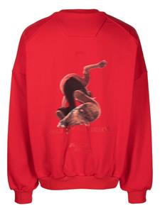 Juun.J Sweater met fotoprint - Rood