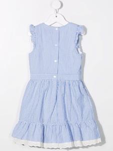 Ralph Lauren Kids Gestreepte jurk - Blauw