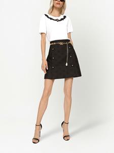 Dolce & Gabbana Rok met jacquard logo - Zwart