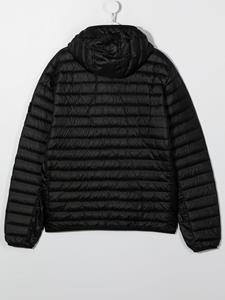 Stone Island Junior Donsjack met capuchon - Zwart