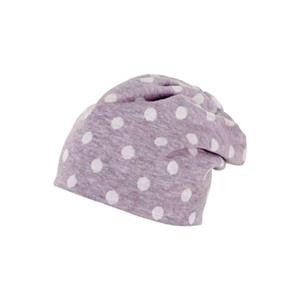 Sterntaler Slouch muts stippen lila