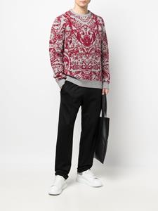 philippplein Philipp Plein intarsia trui - Grijs