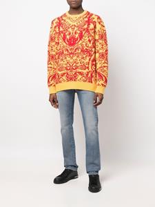 philippplein Philipp Plein intarsia trui - Geel
