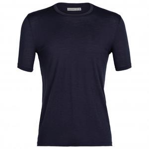 icebreaker M Tech Lite Ii Ss Tee Gritstone Hthr Marineblauw