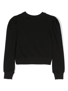 moschinokids Moschino Kids Sweater met logoprint - Zwart