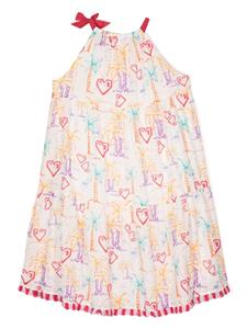 zimmermannkids ZIMMERMANN Kids Katoenen halterjurk - Beige