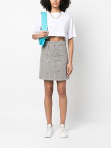 Kenzo Rok met geborduurde bloemen - Wit