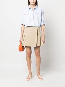 Kenzo Geplooide mini-rok - Beige