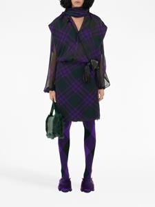 Burberry Geruite kilt - Paars