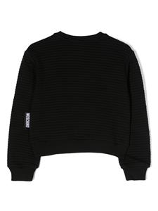 moschinokids Moschino Kids Sweater met patch - Zwart
