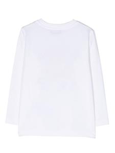 moschinokids Moschino Kids T-shirt met teddybeerprint - Wit