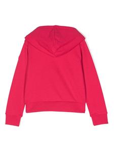 monclerenfant Moncler Enfant Hoodie met logo-reliëf - Roze