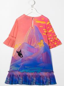 stellamccartneykids Stella McCartney Kids Jurk met ruches - Blauw