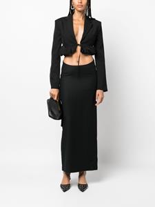 Aya Muse Maxi-rok met cargo zak - Zwart