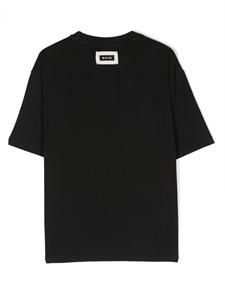 msgmkids MSGM Kids T-shirt verfraaid met stras - Zwart