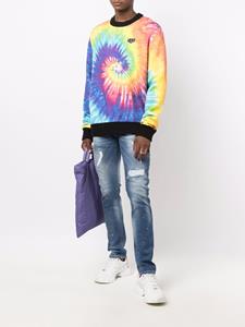 philippplein Philipp Plein Sweater met tie-dye print - Blauw