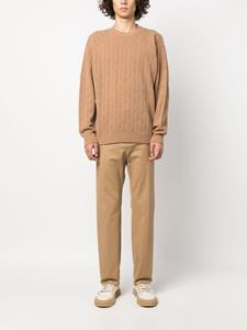 robertocollina Roberto Collina Kabelgebreide trui - Beige