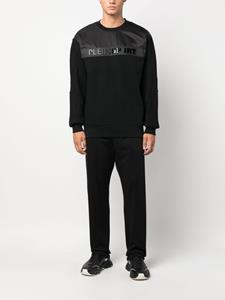 pleinsport Plein Sport Sweater met logopatch - Zwart