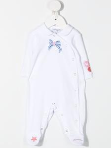 Monnalisa Romper set met logo - Wit